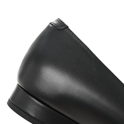 Chanel Lambskin Cap Toe CC Uniform Ballerina Flats 37 Black 11 of 11