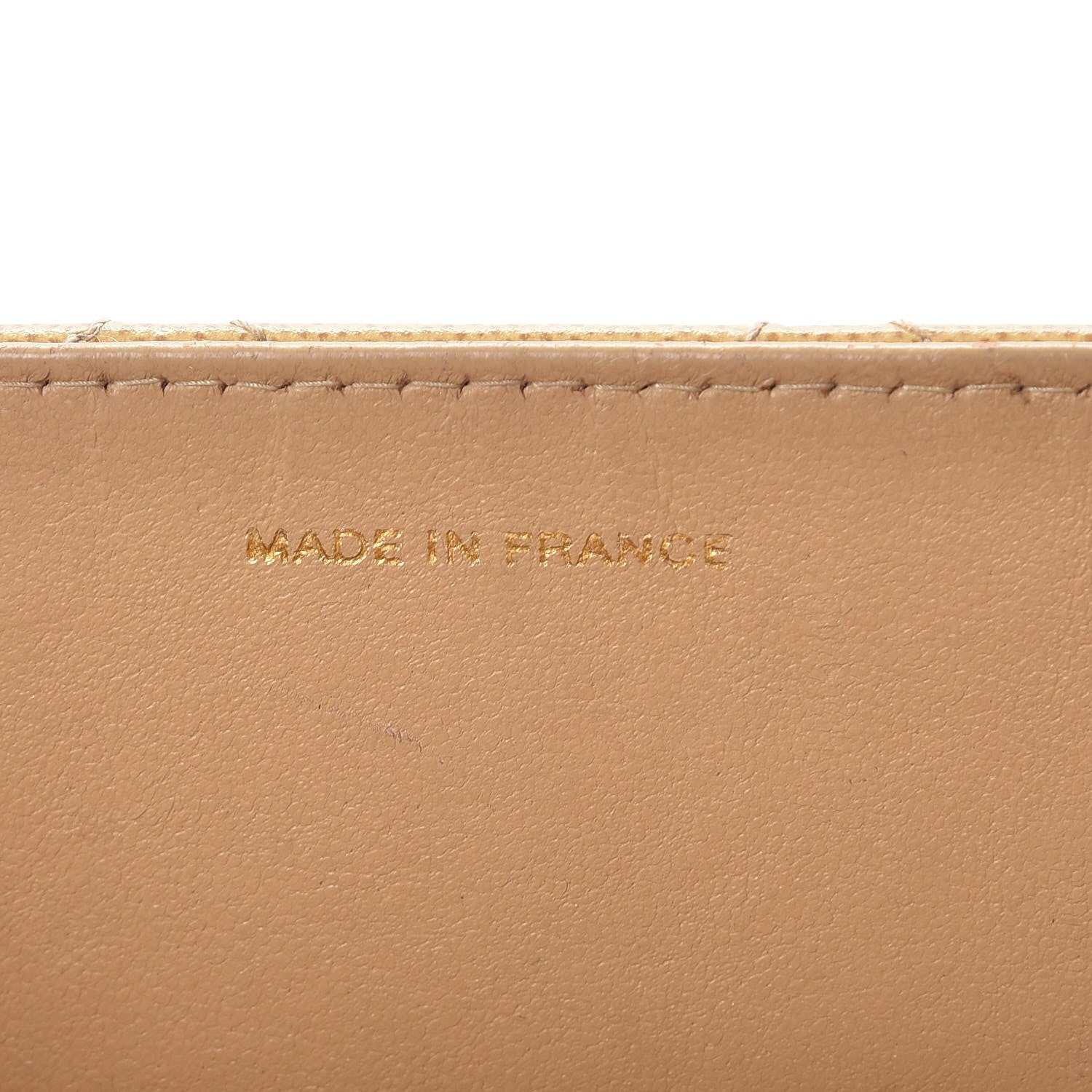 Chanel Caviar Stitched Jumbo Single Flap Beige 7 of 17