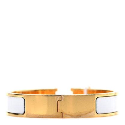 Hermes Enamel Narrow Clic Clac H Bracelet PM White 3 of 6