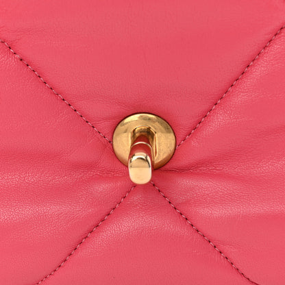 Chanel Lambskin Quilted Medium Chanel 19 Flap Pink 11 of 11