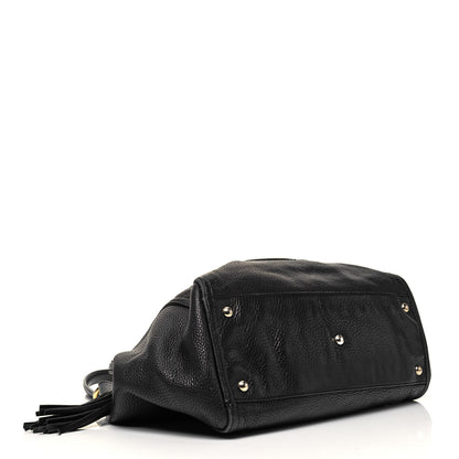 Gucci Pebbled Calfskin Medium Soho Shoulder Bag Black 4 of 10