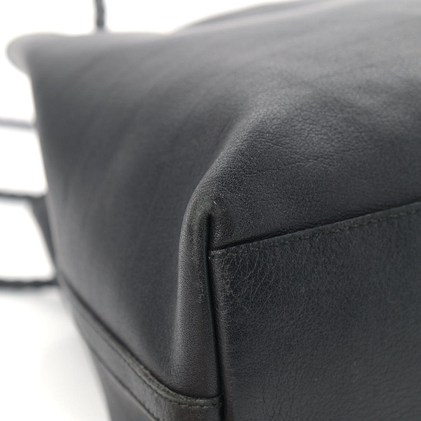 Calfskin Medium Braided Handle Gifford Tote Black
