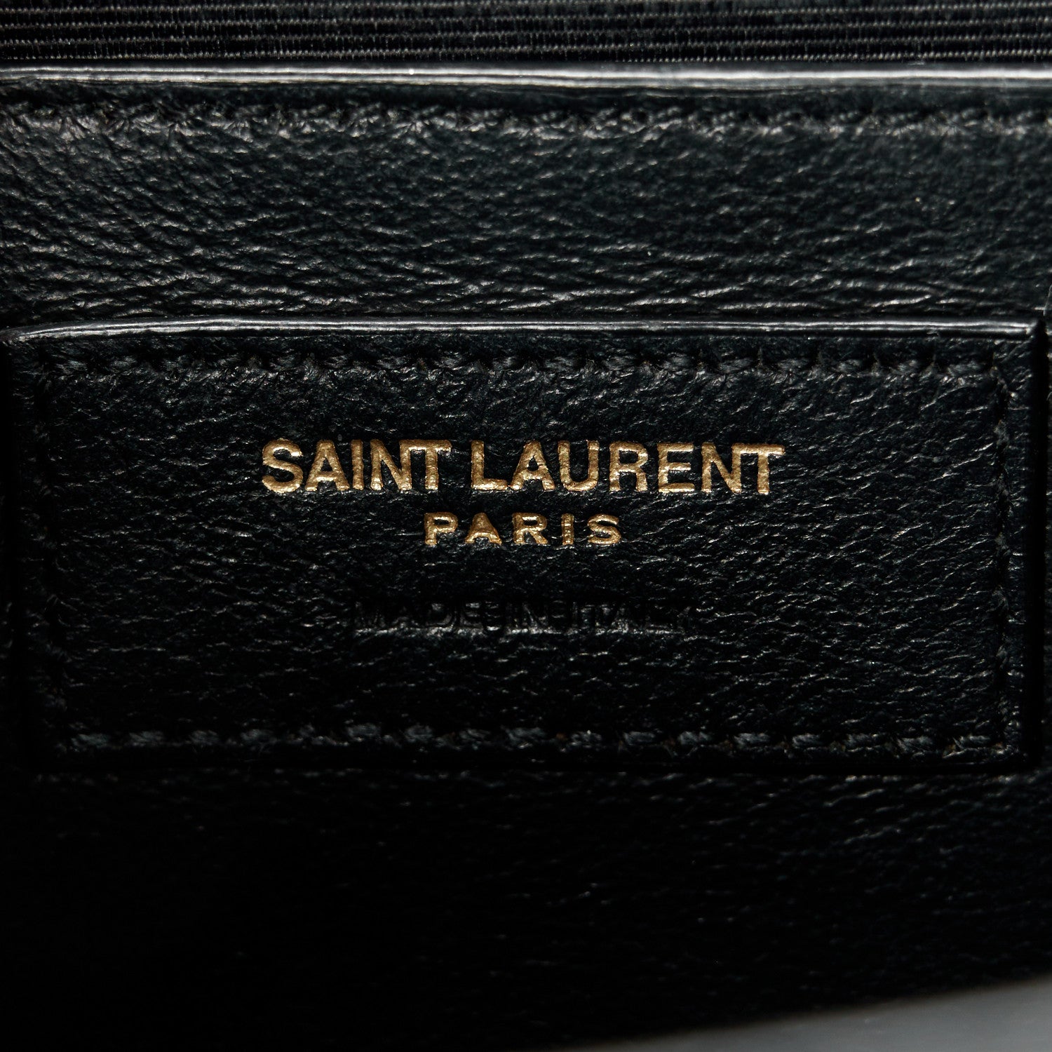 Saint Laurent Grain De Poudre Textured Mixed Matelasse Triquilt Medium Monogram Satchel Black 6 of 12