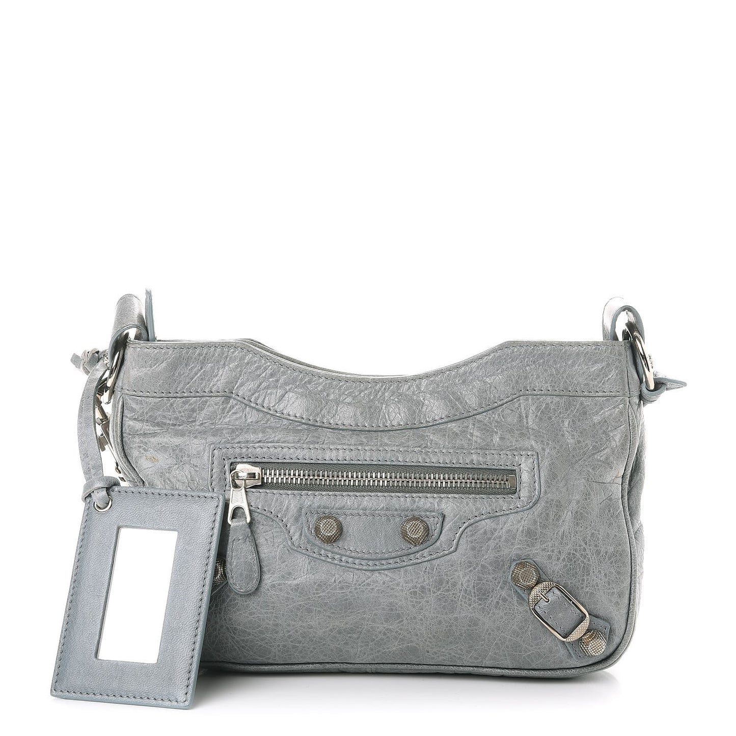Agneau Giant 12 Silver Hardware Hip Velo Ardoise