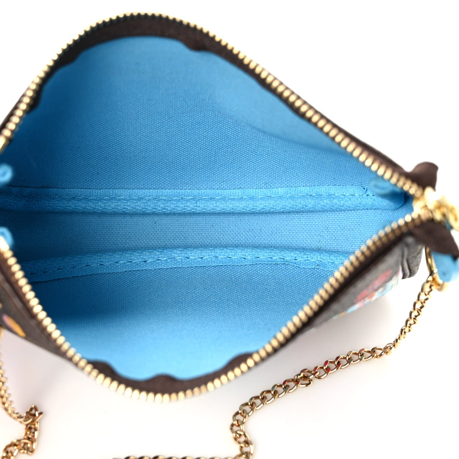 Louis Vuitton Monogram 2022 Christmas Animation Toyko Mini Pochette Accessories Blue 5 of 7