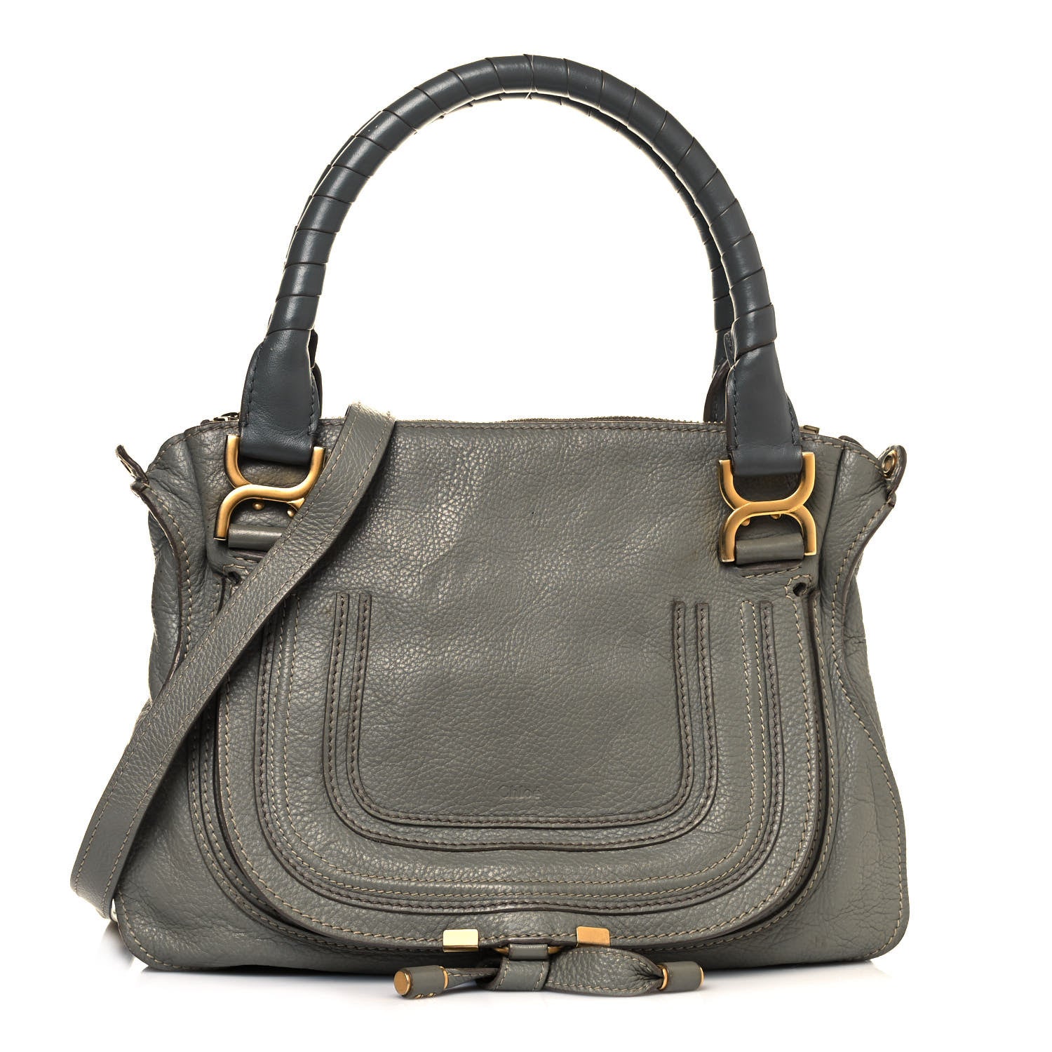 Chloe Calfskin Medium Marcie Satchel Cashmere Grey 1 of 31