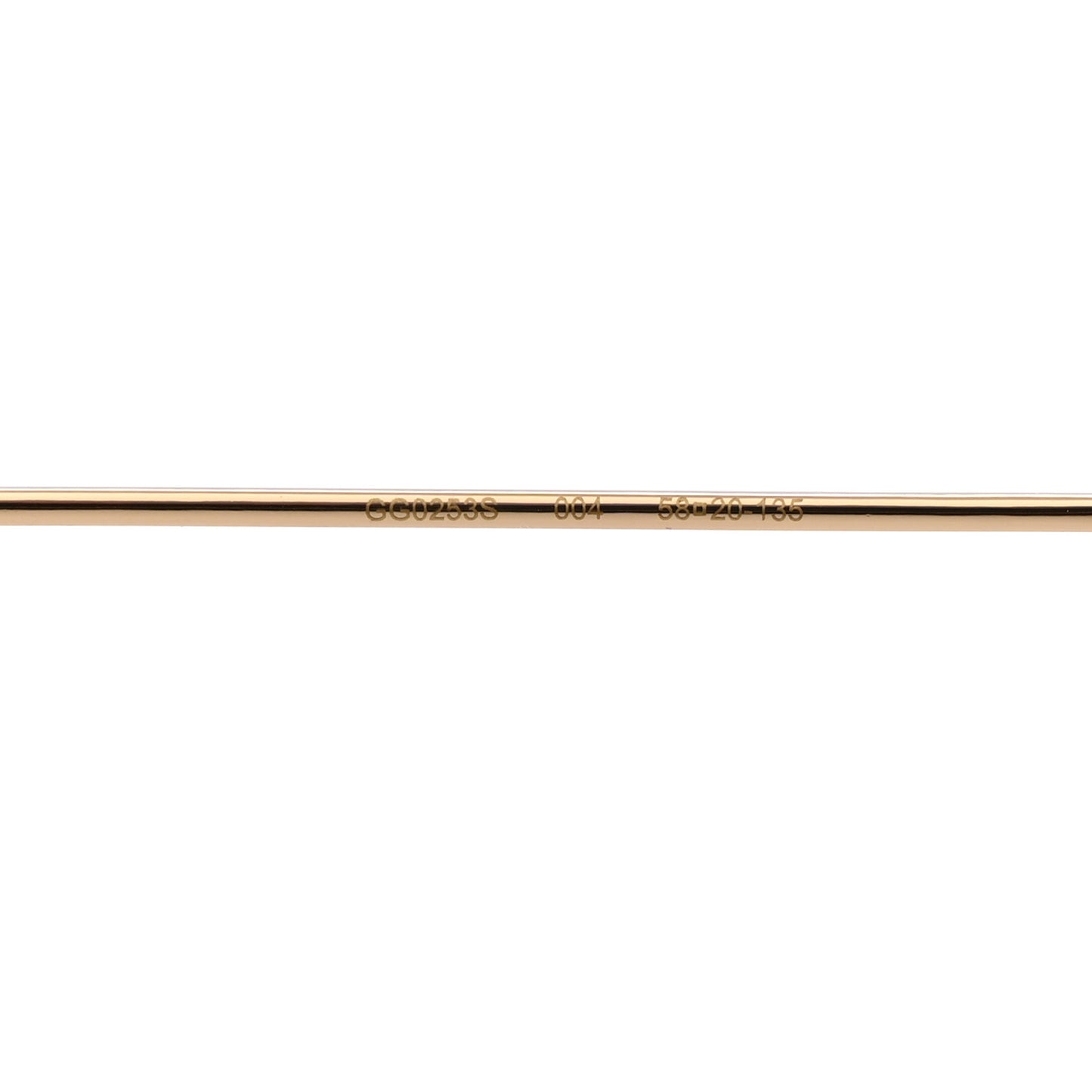 Metal Round Pearl Tip Sunglasses GG0253S Gold