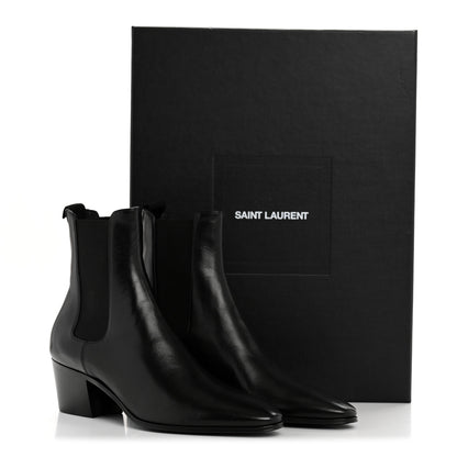Saint Laurent Incrociato Muriel Vassili 60 Ankle Zip Boots 36 Black 11 of 11