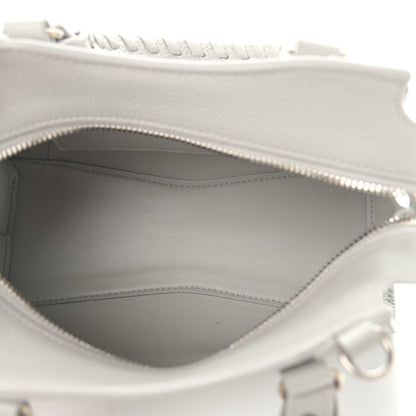 Balenciaga Grained Calfskin Neo Classic Silver Hardware Mini City Light Grey 5 of 11