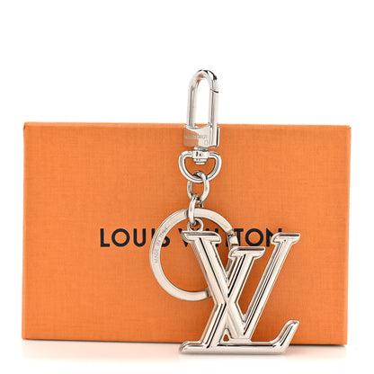 Louis Vuitton Zamac Palladium LV Dimension Bag Charm Key Holder Silver 5 of 5
