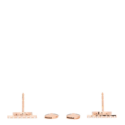 Hermes 18K Rose Gold Diamond Finesse Earrings 3 of 7