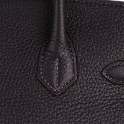 Hermes Taurillon Clemence Birkin 30 Raisin 25 of 25