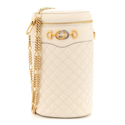 Gucci Calfskin Trapuntata Zumi Belt Bag Off White 1 of 11