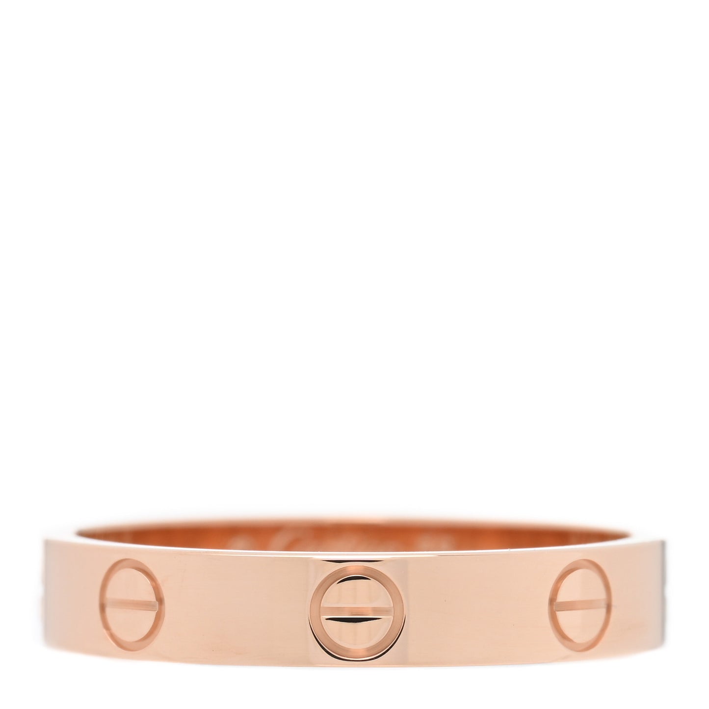 18K Pink Gold 3.5mm LOVE Wedding Band Ring 56 7.75