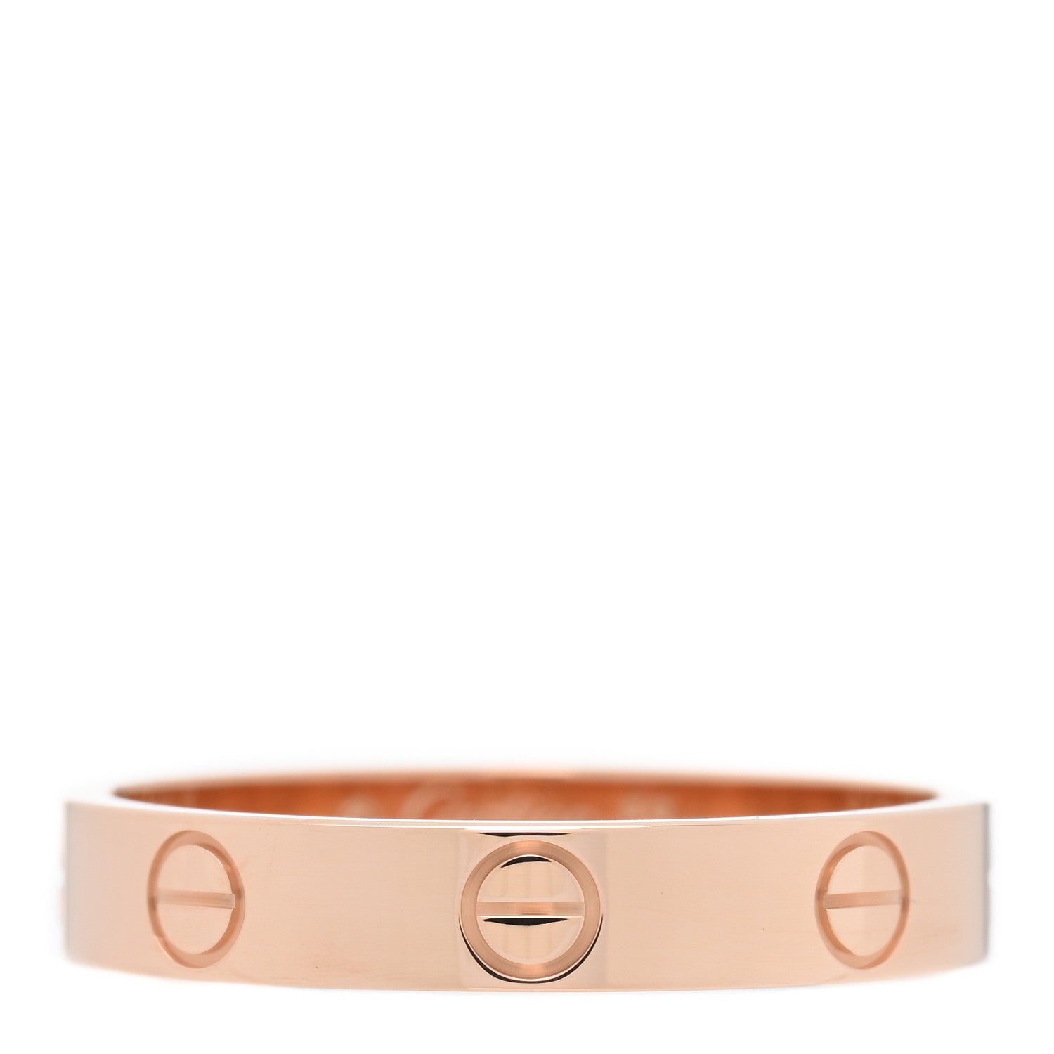 Cartier 18K Pink Gold 3.5mm LOVE Wedding Band Ring 56 7.75 1 of 5