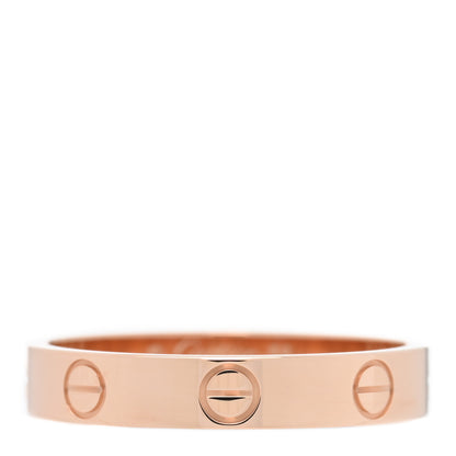 Cartier 18K Pink Gold 3.5mm LOVE Wedding Band Ring 56 7.75 1 of 5