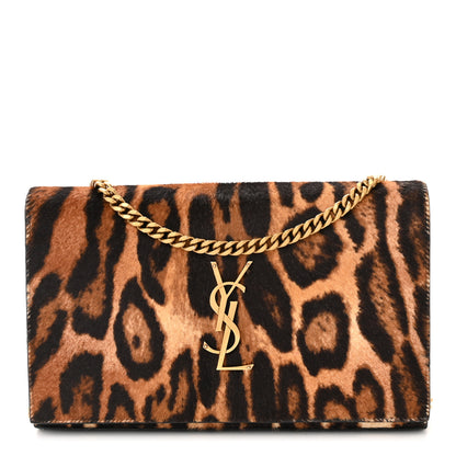 Saint Laurent Calf Hair Monogram Chain Wallet Leopard 1 of 12