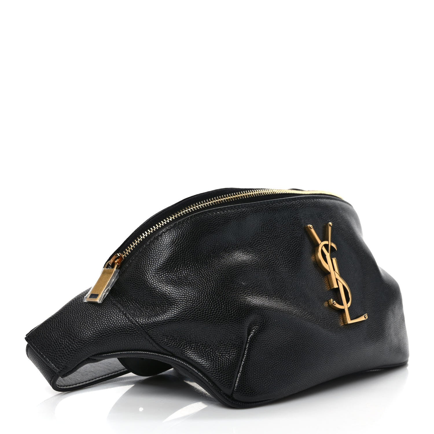 Saint Laurent Grain De Poudre Monogram Belt Bag Black 4 of 10