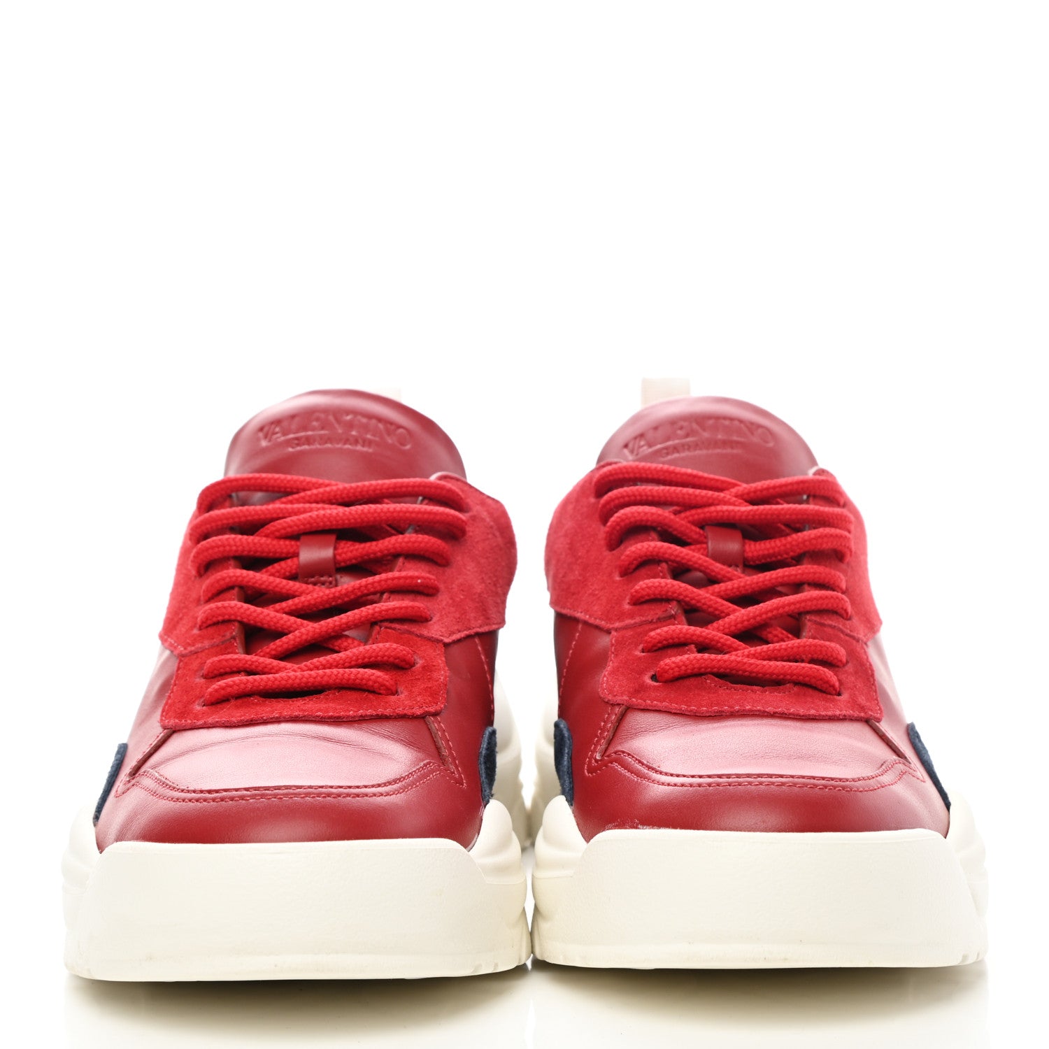 Valentino Garavani Calfskin Mens Gumboy Sneakers 39.5 Red White 2 of 10