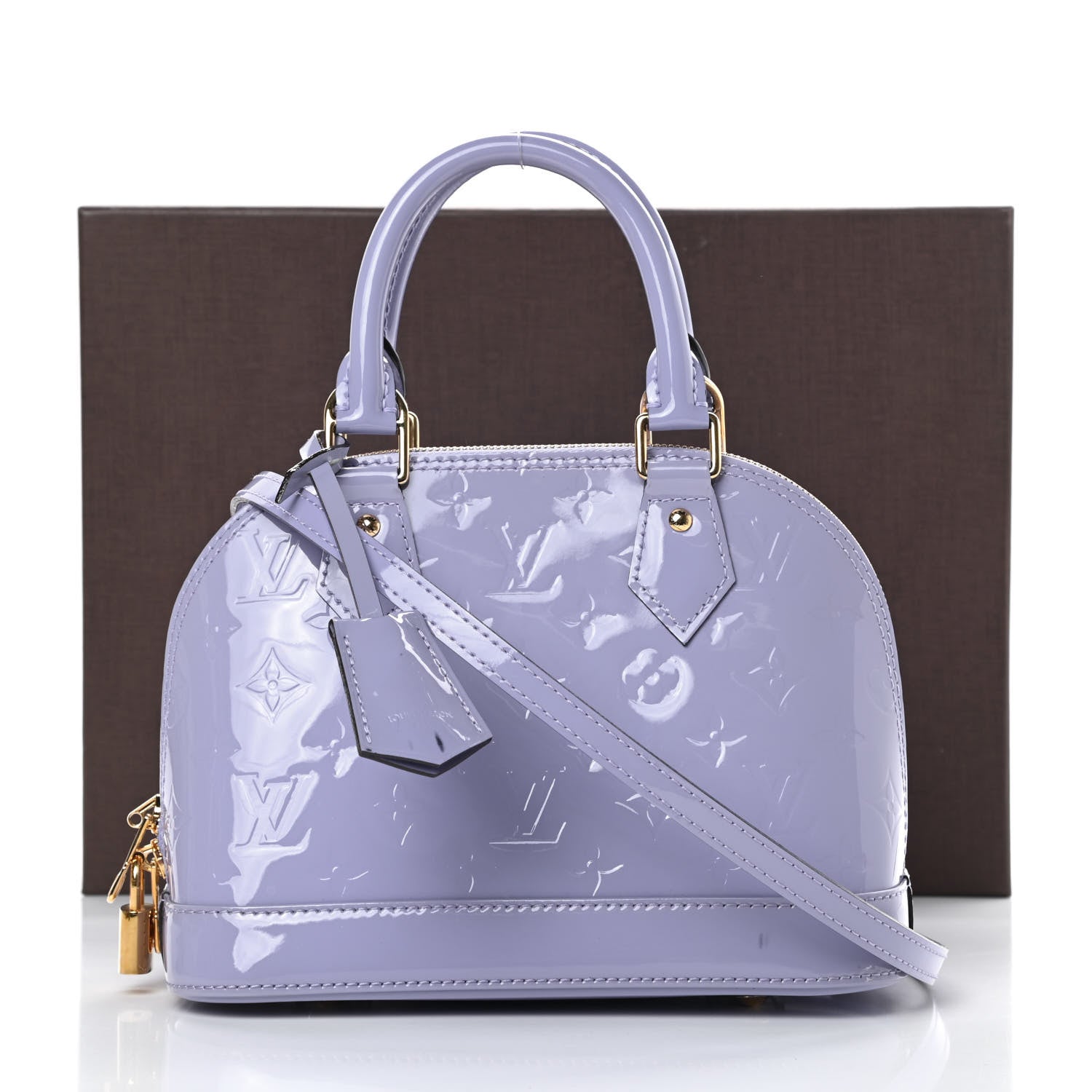 Louis Vuitton Vernis Alma BB Lilac 13 of 13