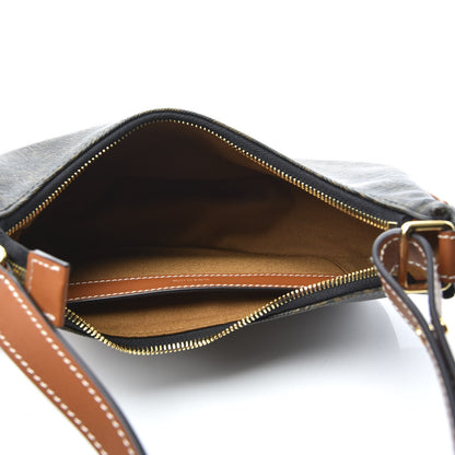 Celine Canvas Calfskin Ava Triomphe Shoulder Bag Tan 4 of 8