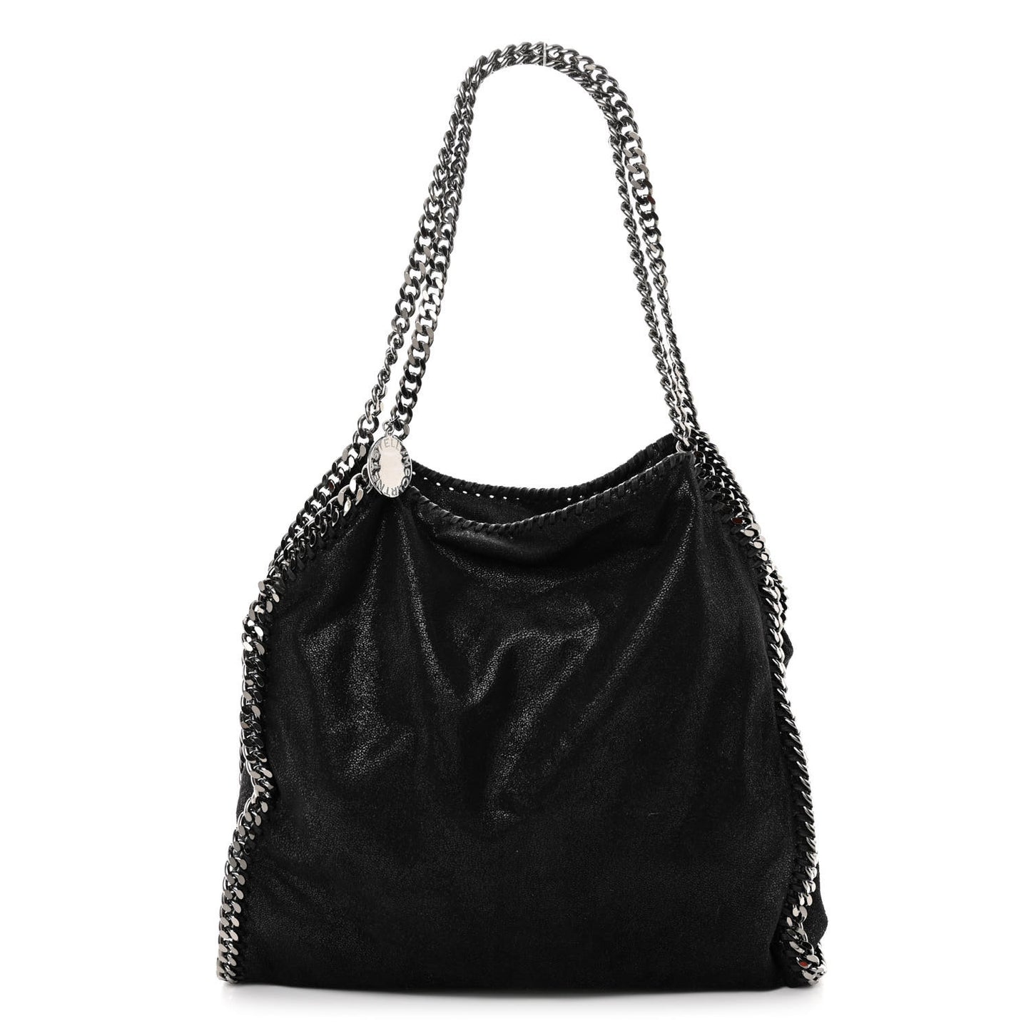 Shaggy Deer Falabella Fold Over Tote Black