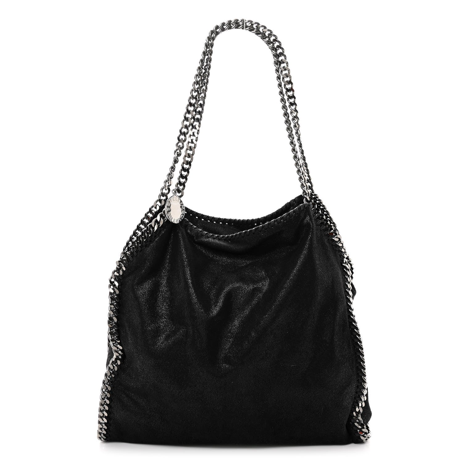 Stella McCartney Shaggy Deer Falabella Fold Over Tote Black 1 of 9