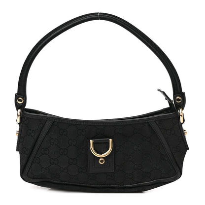 Gucci Monogram D Ring Abbey Pochette Black 1 of 9