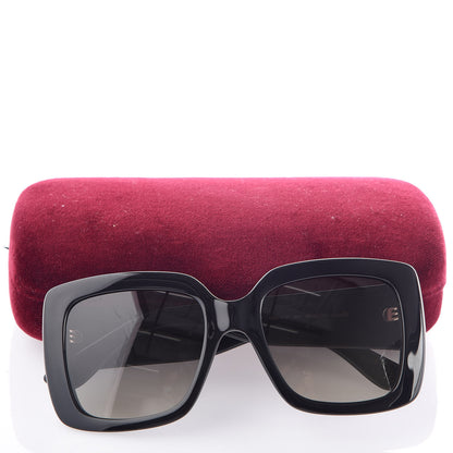 Gucci Acetate Square Frame Sunglasses GG0141S Black 9 of 9