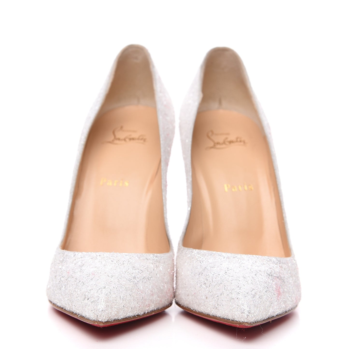 Glitter Givre Pigalle Follies 100 Pumps 40.5 White