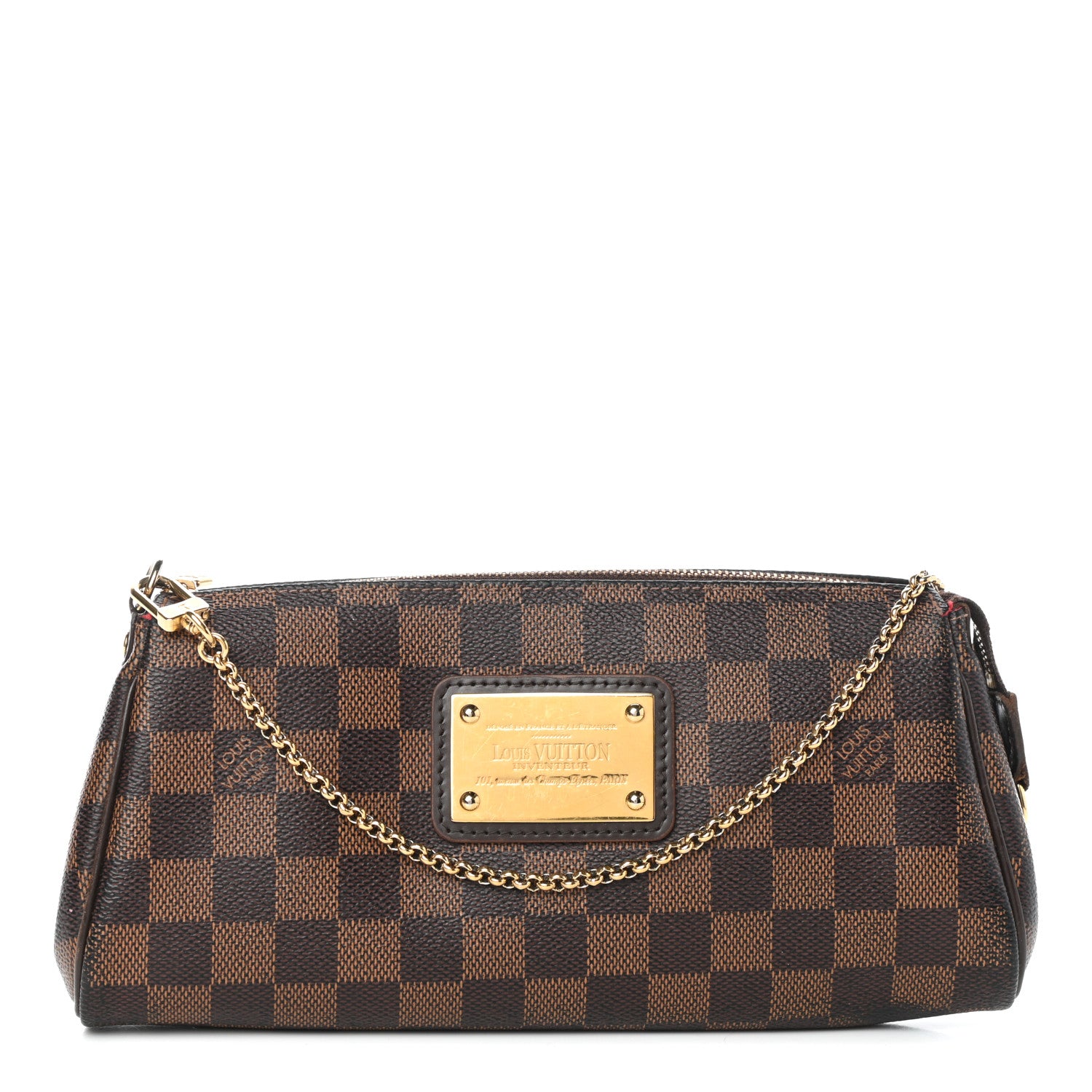 Louis Vuitton Damier Ebene Eva Clutch 1 of 8
