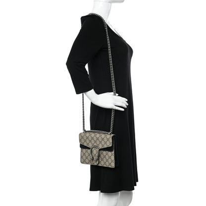 Gucci GG Supreme Monogram Mini Dionysus Shoulder Bag Black 2 of 10