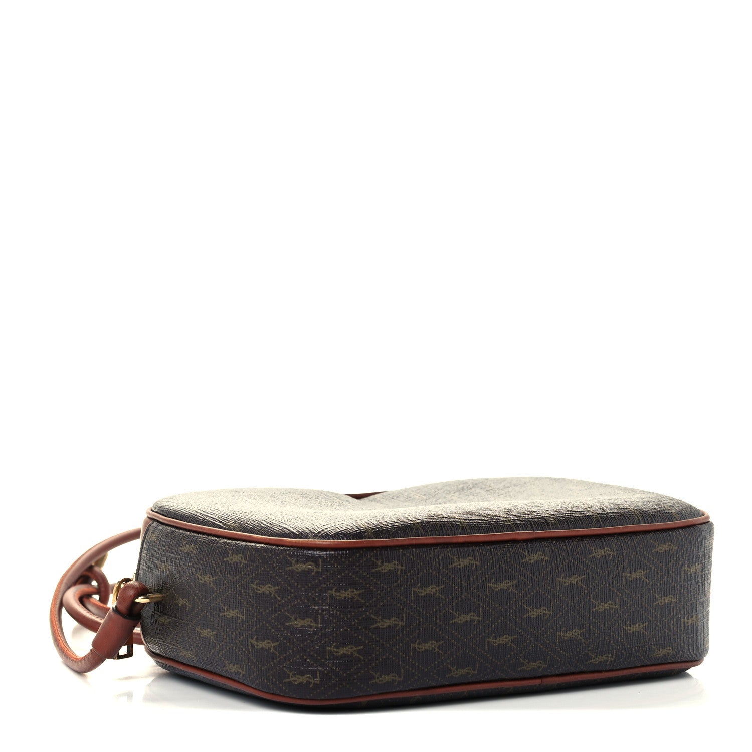 Saint Laurent Canvas Smooth Calfskin Le Monogramme Small Camera Bag Chestnut 4 of 10