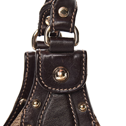 Gucci Monogram Studded Medium Pelham Tote Dark Brown 10 of 16