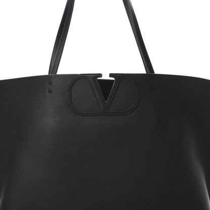 Valentino Garavani Calfskin Large Vlogo Tote Black 7 of 9
