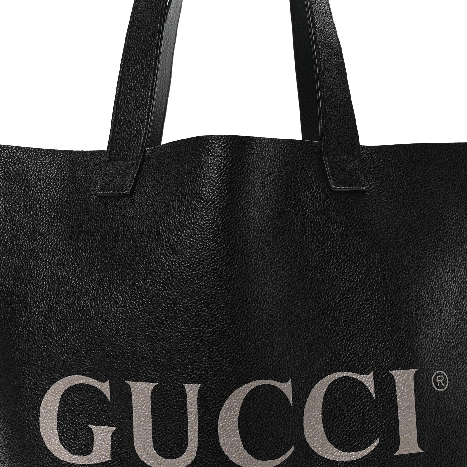 Gucci Calfskin Mens Logo Vertical Shopping Tote Black 8 of 10
