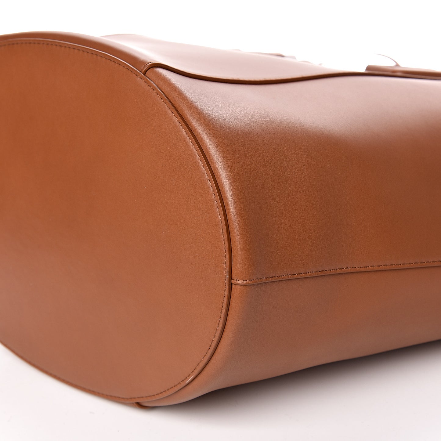 Calfskin Basket Tote Wood
