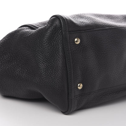 Gucci Pebbled Calfskin Medium Soho Shoulder Bag Black 10 of 12