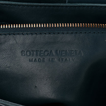 Bottega Veneta Grained Calfskin Maxi Intrecciato Cassette Crossbody Bag Deep Blue 6 of 11