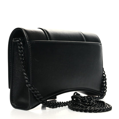 Balenciaga Calfskin Strass Monochrome Hourglass Chain Bag Black 3 of 11