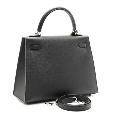 Hermes Epsom Kelly Sellier 25 Black 3 of 9