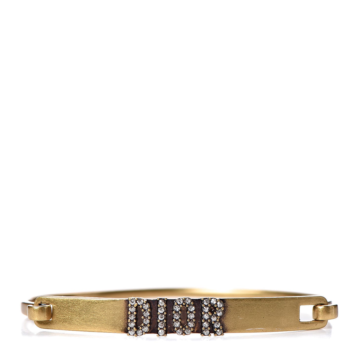 Metal Crystal Dio(r)evolution Bracelet Set Gold