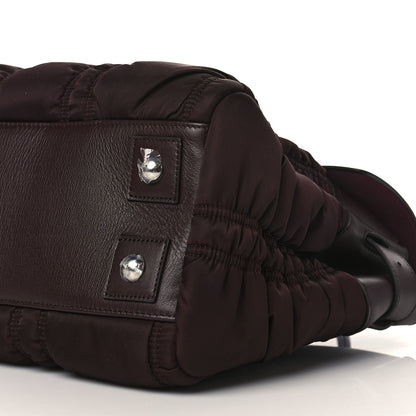 Mulberry Ruched Nylon Calfskin Bayswater Oxblood 9 of 9