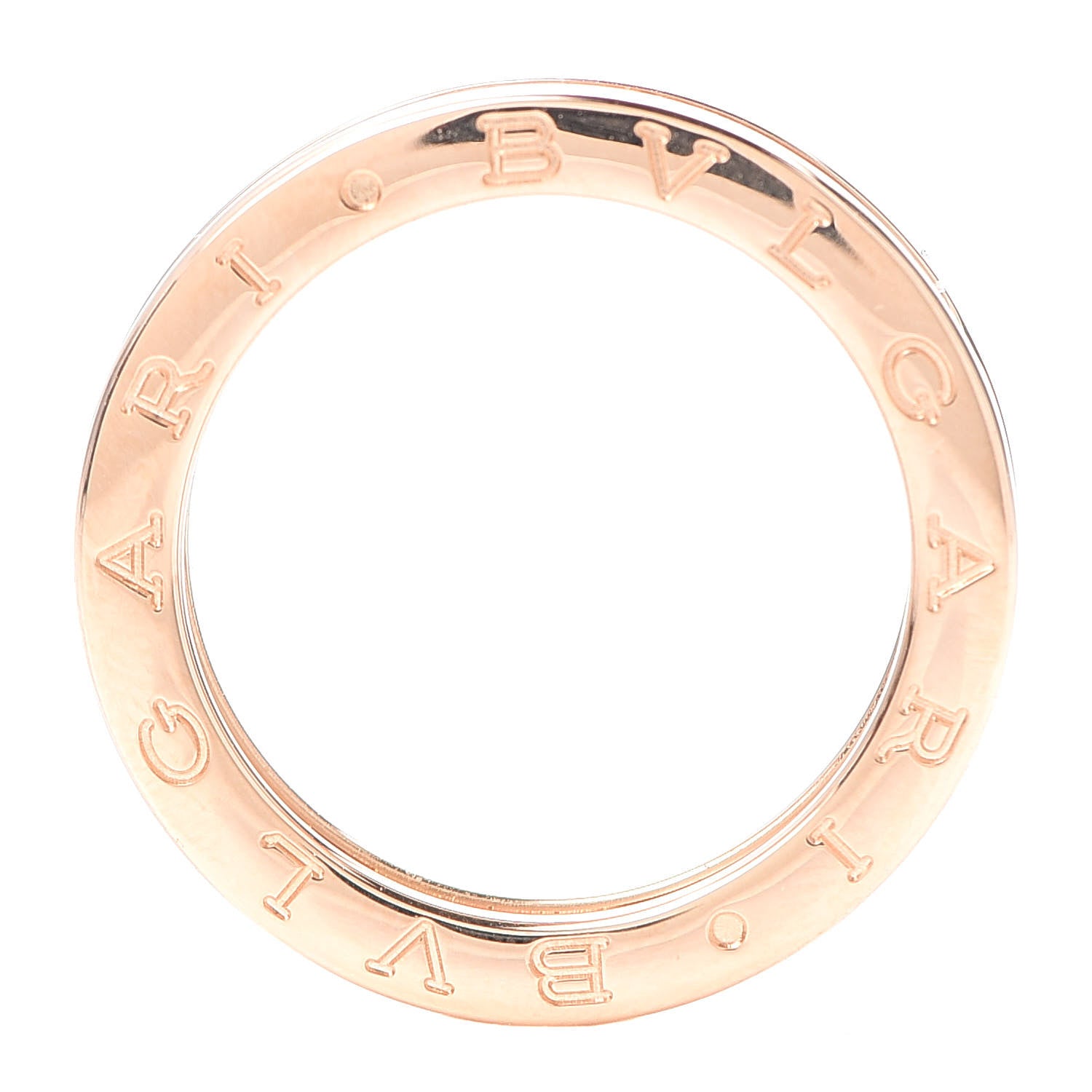 Bulgari 18K Rose Gold B.Zero1 One-Band Ring 57 8 4 of 7