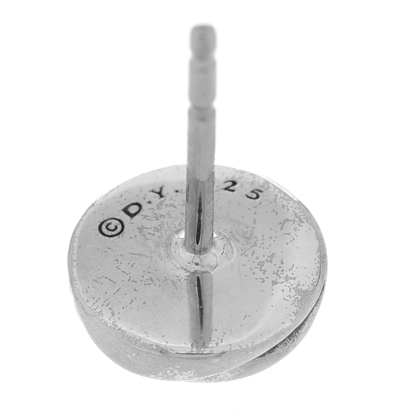 Sterling Silver 8mm Sculpted Cable Stud Earrings