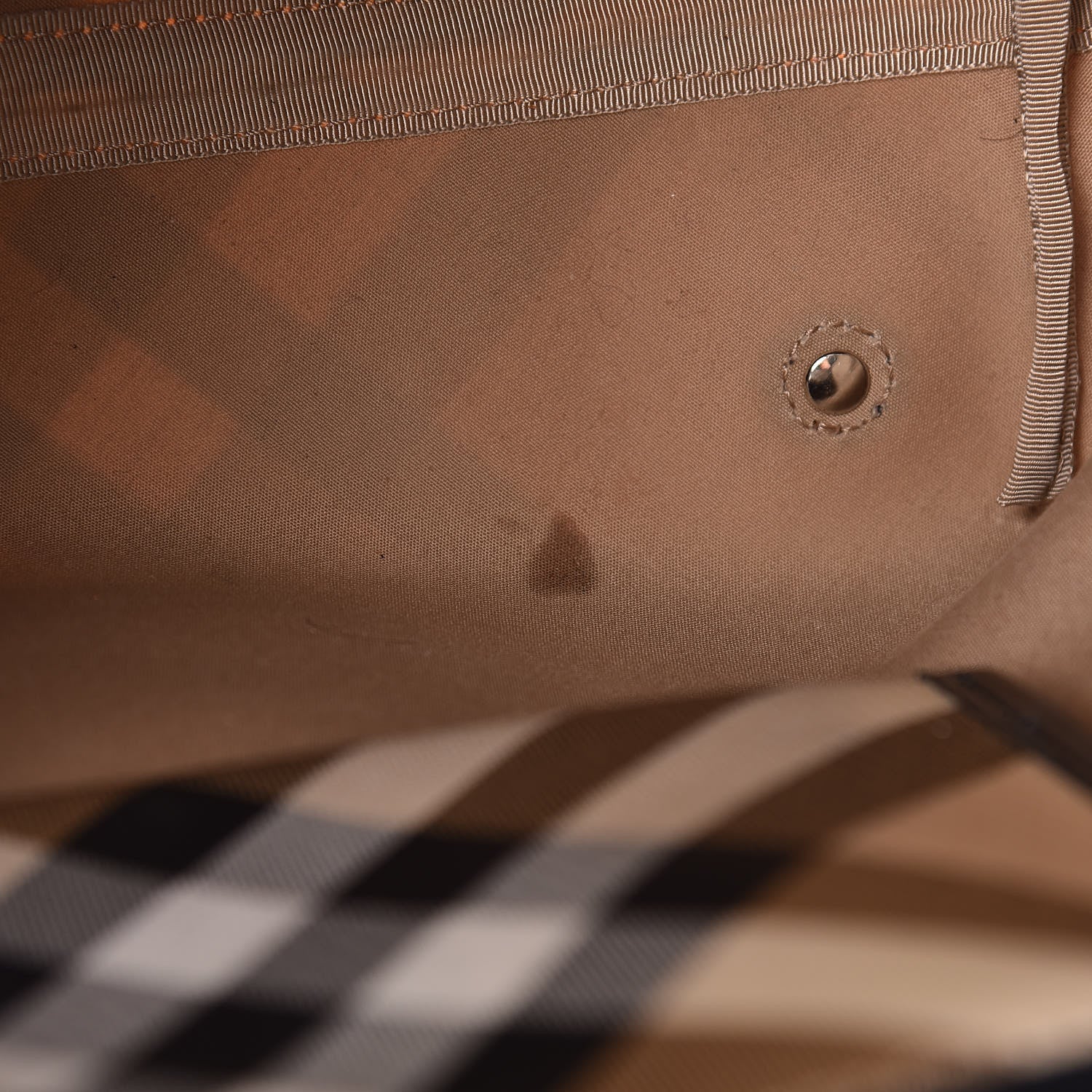 Burberry Patent Trim Nova Check Small Nickie Shopper Tote 10 of 22