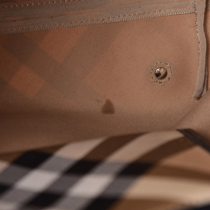 Burberry Patent Trim Nova Check Small Nickie Shopper Tote 10 of 22