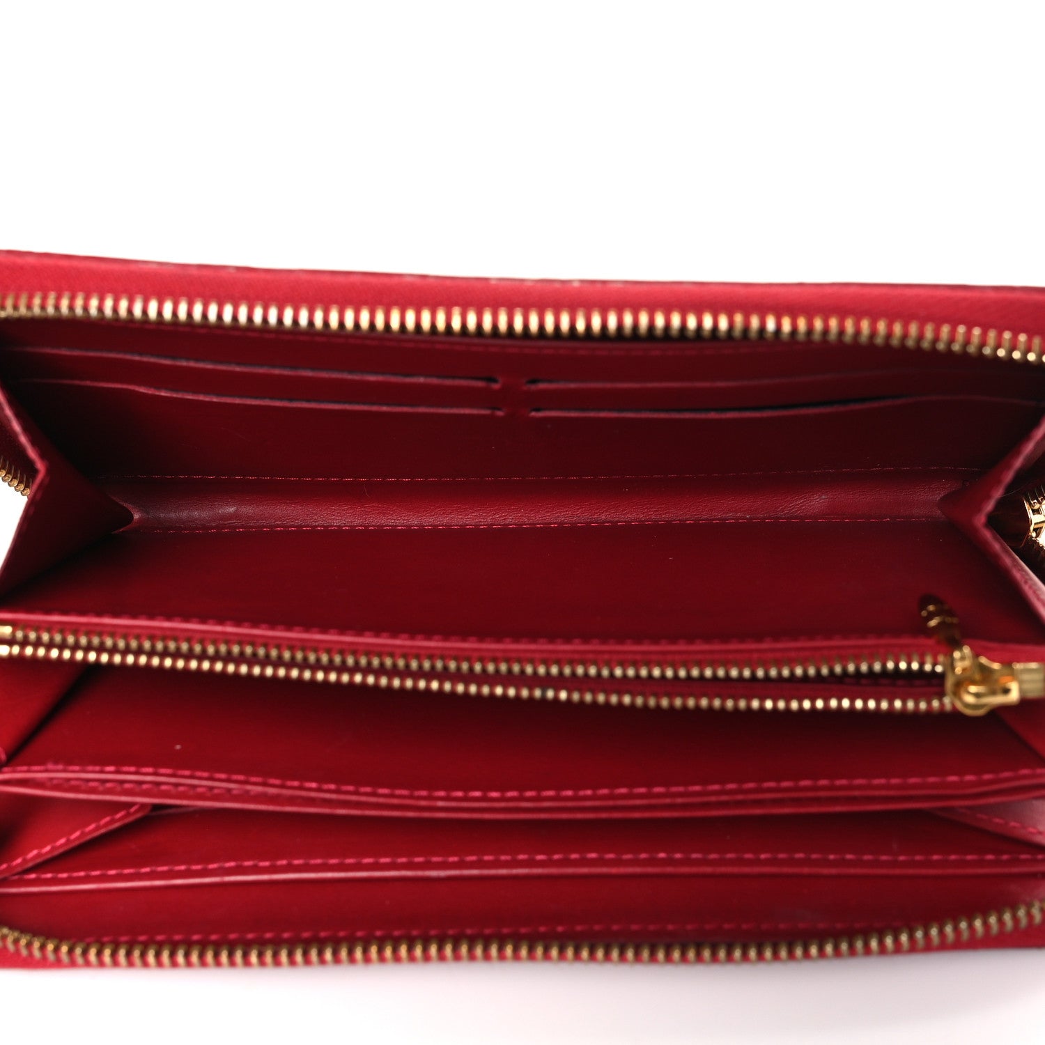 Louis Vuitton Vernis Rayures Zippy Wallet Pomme D'Amour 5 of 7