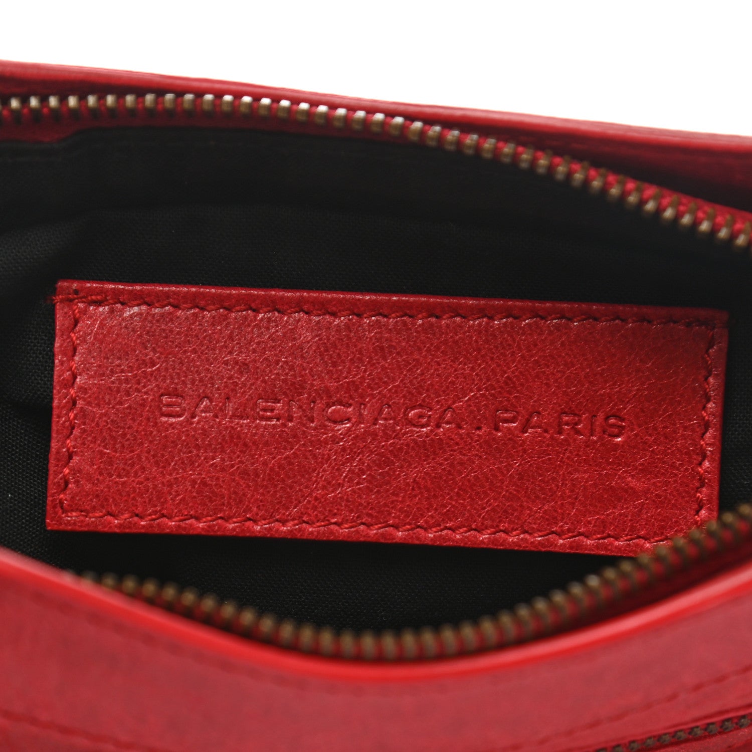 Balenciaga Chevre Classic Hardware Porte Toilette Makeup Clutch True Red 6 of 8