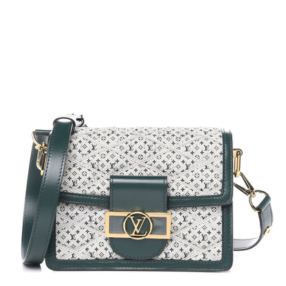 Louis Vuitton Denim Printed Monogram Dauphine Mini 1 of 9